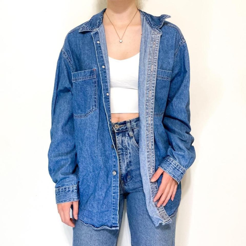 Levi's Blue Button Down Denim Shirt